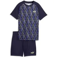 PUMA Jogginganzug TRAIN ALL DAY Essentials Bedrucktes T-Shirt und Shorts im Set