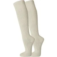 TippTexx 24 Trachtensocken 2 Paar Kniebundhosen-Strümpfe, Kniebundstrümpfe, Trachtenstrümpfe (2 Paar) mit eingestricktem Muster