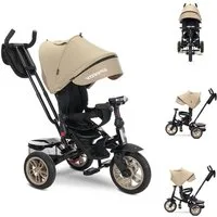 Lorelli Dreirad Tricycle Speedy, Luftreifen, drehbarer Sitz, Musik, Licht, Schubstange