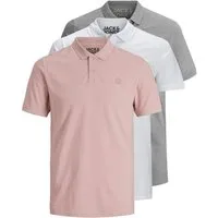 Jack & Jones Poloshirt Basic (3-tlg., 3er Pack) slimfit / figurbetont geschnitten