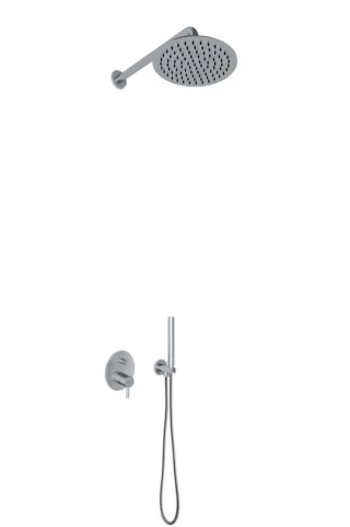 JEE-O Slimline Shower Set 03, edelstahl gebürstet, 800-6440 800-6440