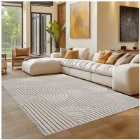 Carpettex Designteppich Einfarbig Boucle Loop, Rechteckig, Höhe: 7 mm, Teppich Wohnzimmer, Schlafzimmer, Gästezimmer