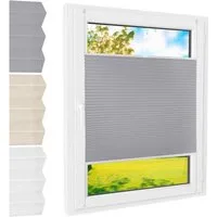 Foxx Plissee Plissee Klemmfix grau 35x100 cm