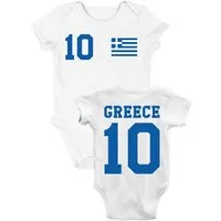 Youth Designz Kurzarmbody Griechenland Kinder Baby Body Strampler mit trendigem Motiv