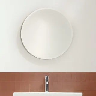LAUFEN Spiegel Frame25 23x800x800 rund LED- Ambientelicht glanzeloxiert H4474339001441