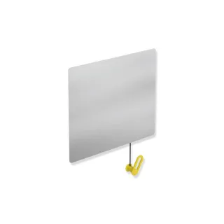Hewi Kippspiegel 801.01.10018 600x540x6mm, mit Halter/Griff, senfgelb