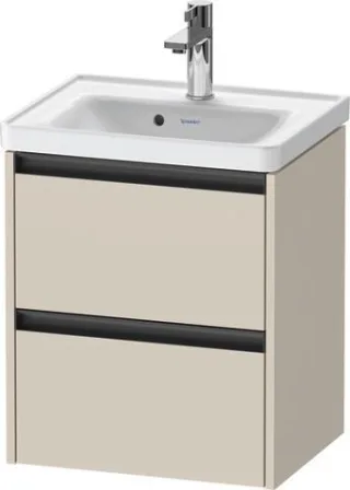 Duravit Ketho.2 Waschtischunterbau wandhängend Taupe Supermatt 484x375x549 mm - K25280083830000 K25280083830000