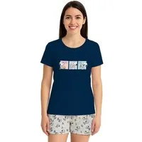 United Labels® Schlafanzug Peanuts Snoopy Schlafanzug Pyjama Set Kurzarm Oberteil mit Shorts