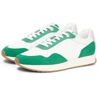 Tommy Hilfiger MIX MATERIAL RUNNER Plateausneaker, Freizeitschuh, Halbschuh, Schnürschuh mit modischem Kontrastbesatz
