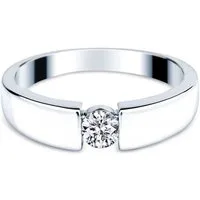 Adam & Eve Verlobungsring Brillantring 585/- Gelbgold - Weißgold 0,10 ct. / 0,15 ct. / 0,25 ct. (Diamantring mit Brilliantschliff), inklusive Echtheitszertifikat - Gravur möglich
