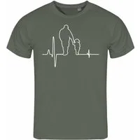 deinshirt Print-Shirt Herren T-Shirt Herzschlag Vater und Tochter Funshirt mit Motiv