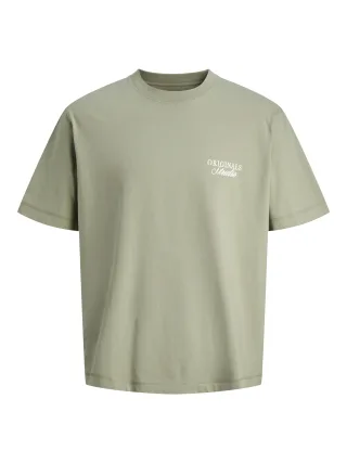 JACK&JONES - JORNORREBRO TYPO TEE SS CREW NECK SN JNR Seagrass - Gr. - 164