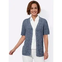 Witt Strickjacke Strickjacke Kurzarm Ajour, Jersey