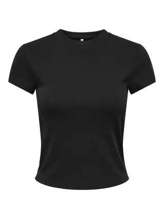 ONLY - ONLSUPERIOR S/S O-NECK TOP CC JRS Black - Gr. - XS