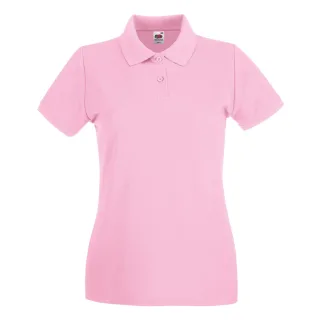 Fruit of the Loom - "Premium" Poloshirt für Damen (Hellrosa)