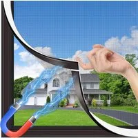 FELIXLEO Fliegengitter-Gewebe Fliegengitter Fenster Magnet 120x130cm Ohne Bohren Zuschneidbar, (1-St)