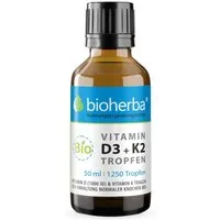 BIOHERBA R Bioherba Bio Vitamin D3 + K2 Tropfen 50 ml Tropfen, 1 er