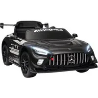 AIYAPLAY Elektro-Kinderauto mit 2,4GHz Fernbedienung, 2 Motor, kabelloser Musik, LED-Leuchte, Belastbarkeit 30 kg, (1-tlg), für 3-8 Jahre Kinder, Schwarz