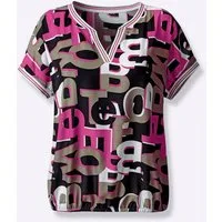 Witt Klassische Bluse Druckbluse Kurzarm