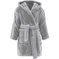 REDBEST Kinderbademantel Kinder-Bademantel "Perris" mit Kapuze, Rückenlänge: 70 cm, Fleece, mit Kapuze/mit Aufsatztasche:, default, Fleece Uni