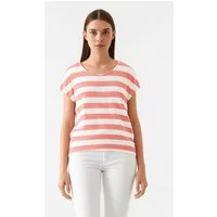 Vero Moda Kurzarmshirt VMWIDE STRIPE SL TOP GA JRS NOOS Viskosemischung