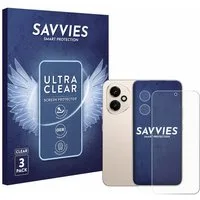 Savvies Displayschutzfolie Schutzfolie für Honor 400 (Display+Kamera), 6 Stück, Displayschutz Schutz Folie Klar Transparent