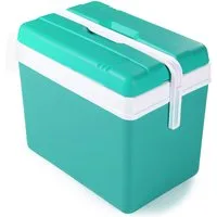 ONDIS24 Kühlbox Kühltruhe Promo thermoisoliert Lagoon Blue, für Camping und Picknick
