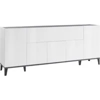 Home affaire Sideboard Sunrise, Kommode mit 5 Türen und 1 Klapptür, Breite 200 cm