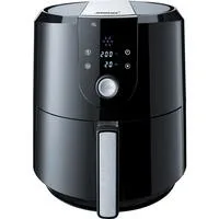 Heißluftfritteuse HF 5000 XL schwarz/edelstahl, 1.800 Watt, Korb 5,2 Liter, teilbar