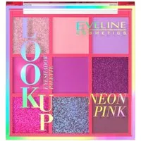 Eveline Cosmetics Lidschatten Look Up Neon Pink paleta 9 cieni do powiek 10,8g