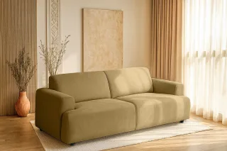 Home affaire 2,5-Sitzer "Linkka, Breite 217 cm" in einem weichen Chenille-Stoff, mit Wellenunterfederung