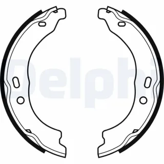 Delphi Bremsbacken hinten Citroen Fiat Peugeot LS1978