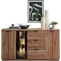 Wohnconcept Sideboard Donna Sideborad, 180x93x48 (BxHxT) (1 St), Beleuchtung optional bestellbar, 3 türig, 3 Schubkasten, Softclose