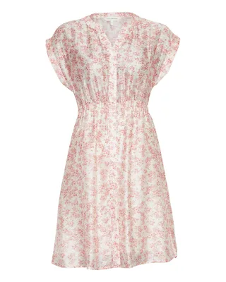 msch copenhagen - MSCHIsadora SS Shirt Dress AOP chalk pink flwr - Gr. - S