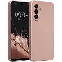 kwmobile Smartphone-Hülle Handyhülle für Samsung Galaxy A17 4G / 5G Hülle, weiche Silikon Case metallisch schimmernd - Schutzhülle Cover
