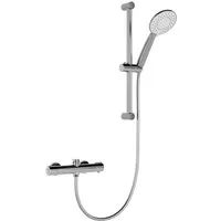 GarveeMore Brausegarnitur Duschsystem mit Thermostat 38℃ Duschset Regendusche Set
