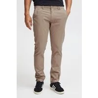 Blend Chinohose BHTrompo Stoffhose mit Gürtelschlaufen und Leder-Details - Regular Fit