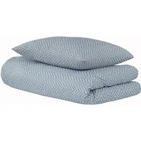uncover by SCHIESSER Bettwäsche Grebur aus weicher Baumwolle mit einem dezenten Zickzackmuster, Renforcé, 2 teilig, Made in Green