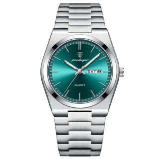 POEDAGAR Luxury Men Quartz Watch Waterproof Luminous Sport Watches Date Week Stainless Steel Male Wristwatch