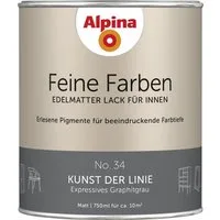 Alpina Wandfarbe Alpina Feine Farben Lack No. 34 Kunst der Linie -