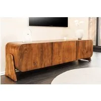 riess-ambiente TV-Board BRASIL 160 cm braun – Massivholz, Mangoholz, drei Fächer (Einzelartikel, 1 St), praktisches Lowboard mit 3 Fächern – ideal für Wohn- und Schlafzimmer