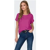ONLY T-Shirt ONLMOSTER – Kurzarmshirt mit Aufschlag und klassischem Look Viskosemischung, regular fit