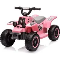 GarveeMore Elektro-Kinderquad 6V Elektro-Quad für Kinder ab 3 Jahren – Mini Kinder Elektroauto ATV, Belastbarkeit 25 kg, (1-tlg), mit LED-Lichter und Musik, Hupe, Ein-Knopf-Start, Vor-/Rückwärtsgang