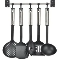 Gravidus Kochbesteck-Set 6tlg Küchenhelfer Set Edelstahl