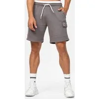 Indicode Sweatshorts Herren Dannie Sweat Shorts Herrenshorts Cargo Sweatshorts mit Kordelzug