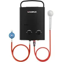 CAMPLUX Durchlauferhitzer AY132B-DE Campingdusche, 50 mbar, min. 10 °C, max. 65 °C, LPG Durchlauferhitzer 5L 10 kW Warmwasserbereiter 50 mbar