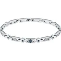 MASERATI Edelstahlarmband Maserati Herren-Armband Edelstahl Kristall