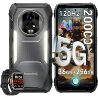 blackview XPLORE 2: Mit eSIM – Dual 50MP, 3.2K AMOLED, 5G incl. W60 Outdoor Smartphone (6,73 Zoll, 256 GB Speicherplatz, 50 MP Kamera, 6.73", 120Hz, 4K, 5G, 20000mAh& 120W, Dual 50MP+20MP)