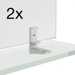 LAUFEN Spiegelfixierungsadapter 3St. Frame25 Fixierung am Spiegel schwarz matt H4907189004501