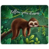 GRAVURZEILE Mauspad im Follow your Dreams Design - Bedrucktes Mousepad -, Geschenk für Familie & Freunde